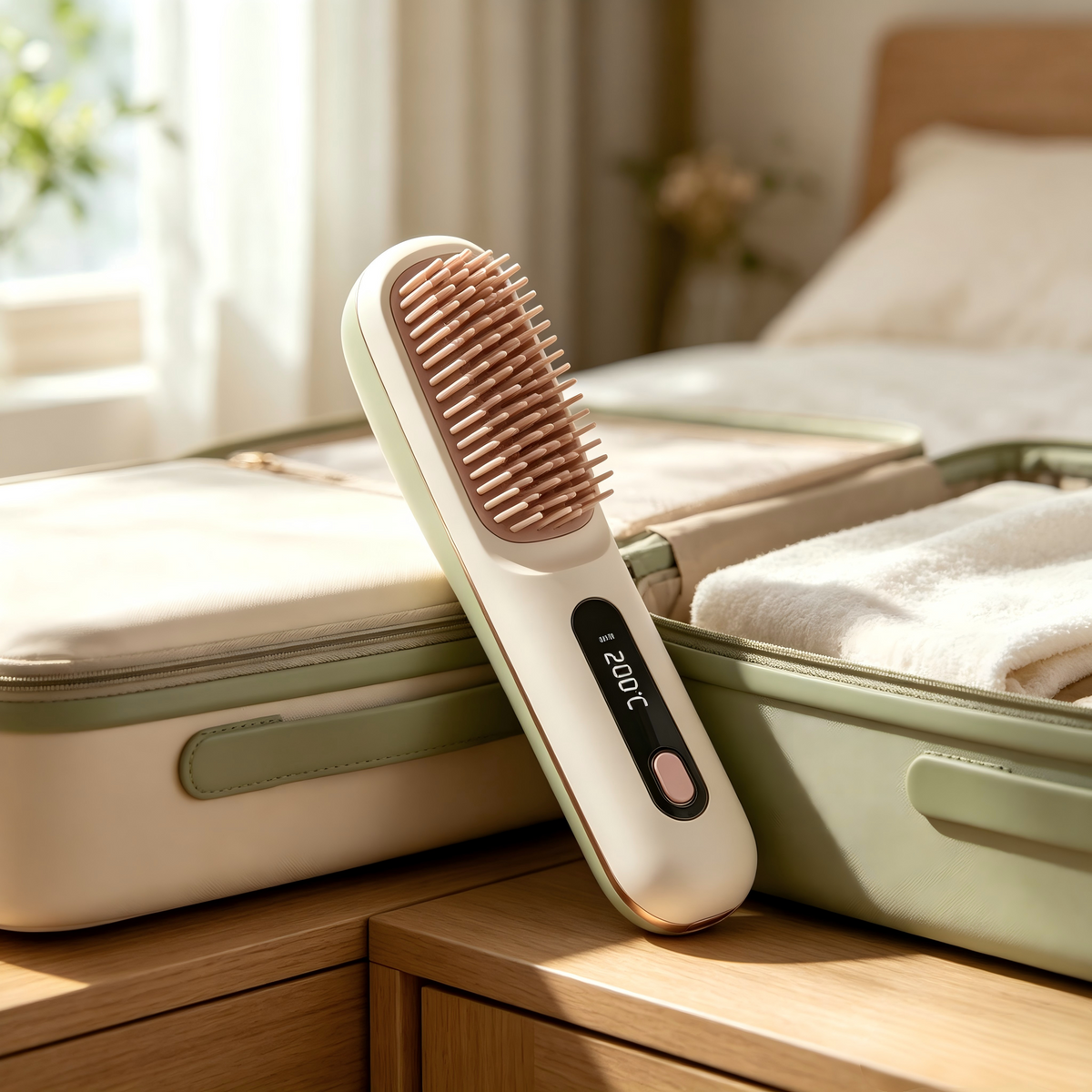 🔥 The First Smart Styling Brush for Short Hair – Precise, Safe & Effortless