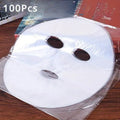 100 Clear Mask Sheets - Skincare Essentials for a Glowing Complexion - Disposable Hydrating Mask Facial Treatment Tool